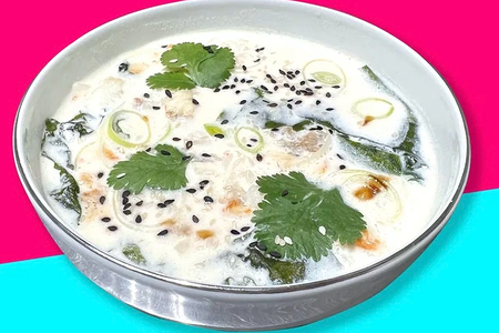 Суп сливочный с угрем