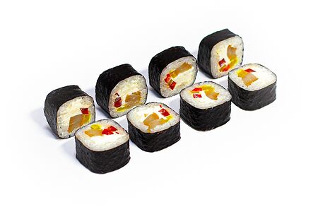 Ролл с копченым кальмаром