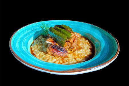 Имбирный цыплёнок со сливочным булгуром