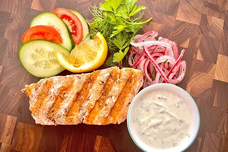 Стейк из лосося