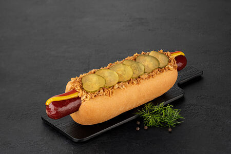 Датский хот-дог с Альпийской колбаской