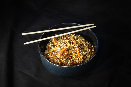 Рис wok с овощами