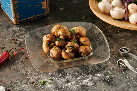 Шампиньоны на углях