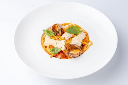 Спагетти с морепродуктами