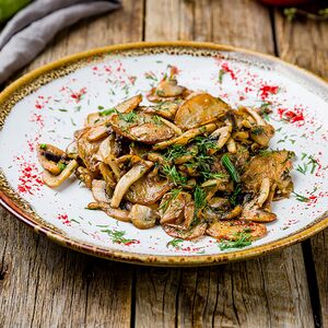 Картофель с грибами