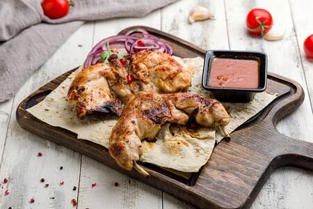 Цыпленок на мангале