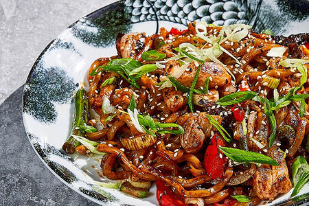 Удон с курицей