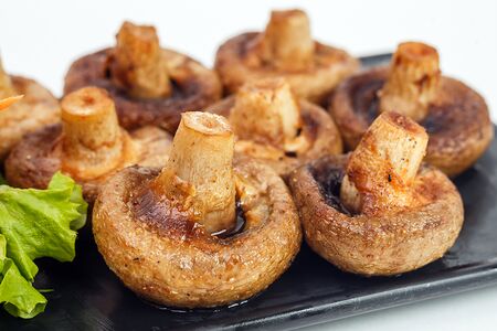 Шампиньоны на мангале