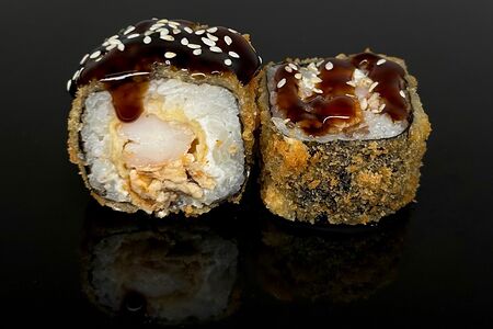 Темпура ролл с креветкой и угрем