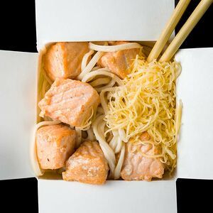 Паста с лососем