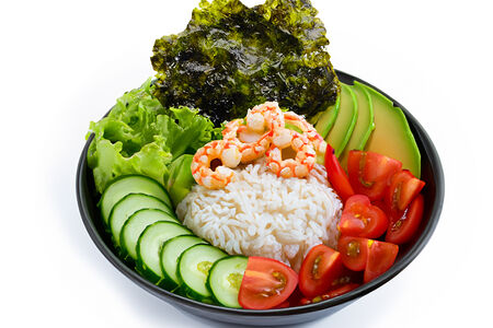 Боул с креветками