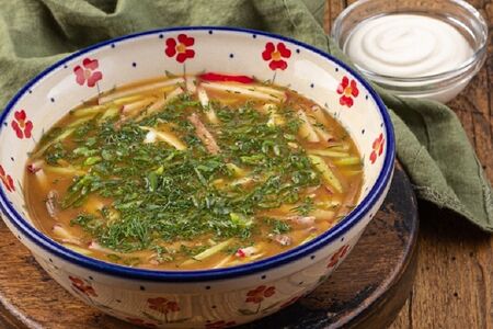 Окрошка на квасе