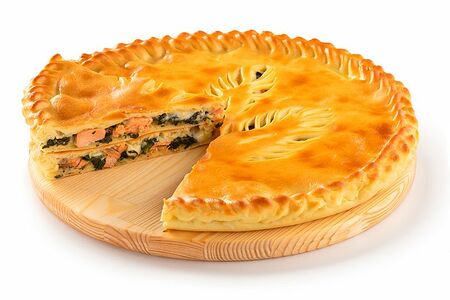 Фирменный пирог с лососем