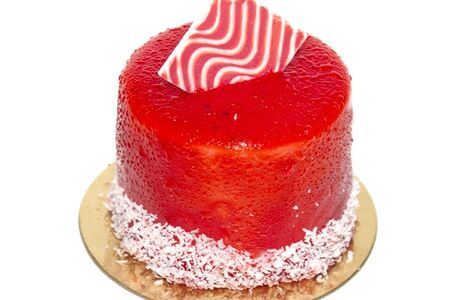 Пирожное Леберже йогуртово-клубничное