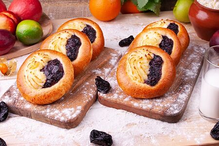 Ватрушка черника творог