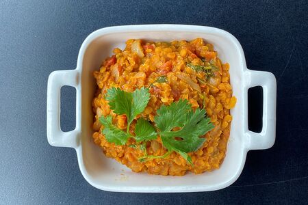 Чечевица с овощами