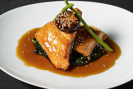 Лосось в соусе терияки