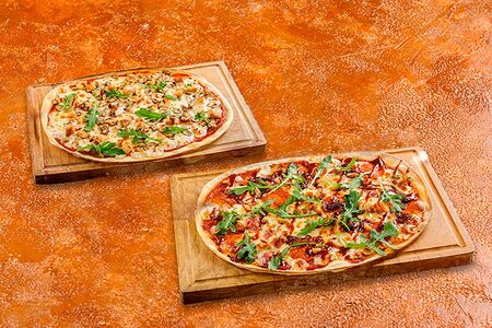 Филе лосося и спагетти с сыром фета