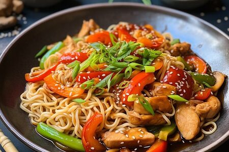 Фунчоза с курицей