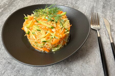 Салат Капуста с огурцом