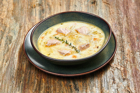 #Сливочный суп с кетой