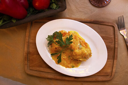 Тефтели куриные, в сливочном соусе