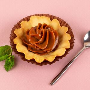 Тарталетка со сгущенкой