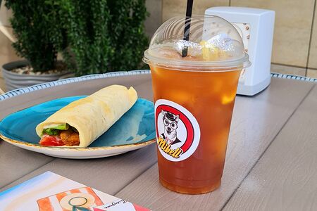 Пита-ролл с семгой