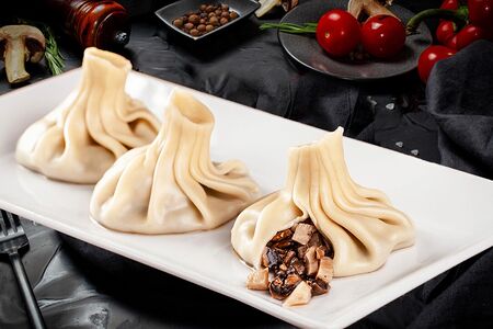 Хинкали с грибами