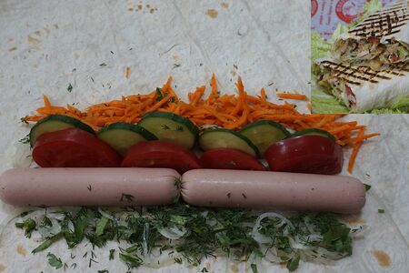 Хот-дог в лаваше