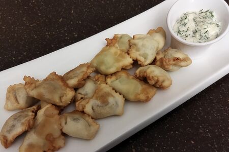 Мини чебуреки с мясом