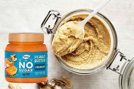 Арахисовая паста без сахара с дробленым арахисом Say No Sugar