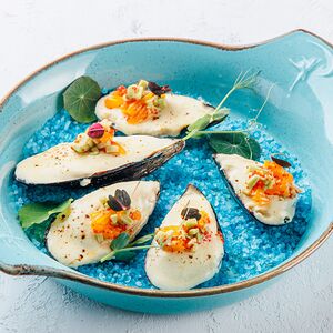 Мидии запеченные