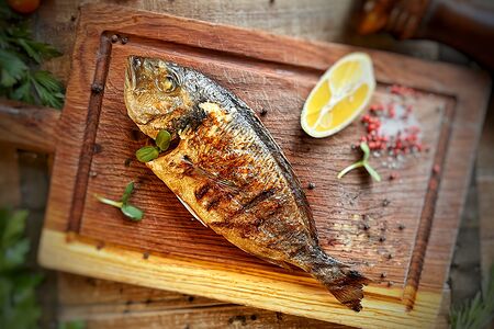 Дорадо на гриле