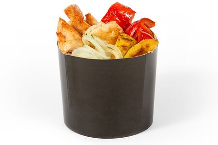 Куриное филе с картофелем и сладким перцем