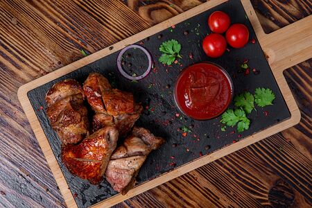 Шашлык свинина шея на шпажке