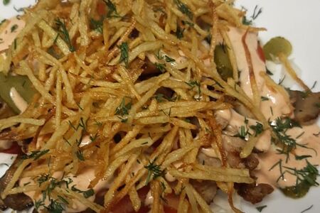 Салат Мясо Угли