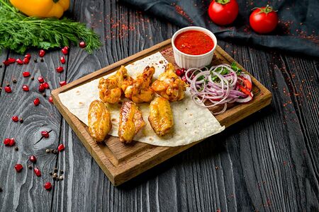 Шашлык из куриных крыльев