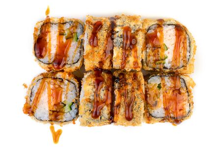 Горячий ролл с крабом