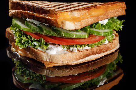 Дабл чиз с овощами