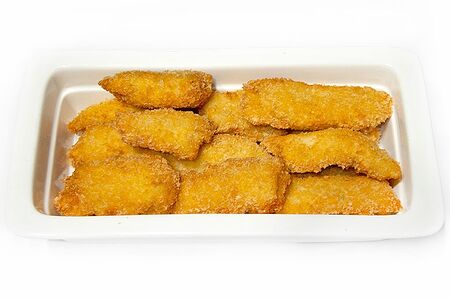 Рыбные ломтики из трески в панировке