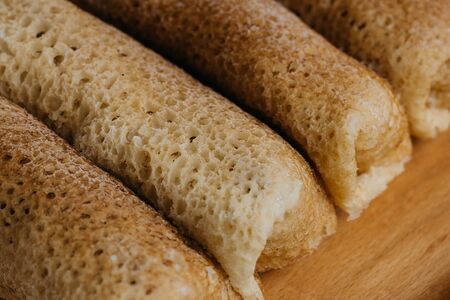 Блинчики с творогом без глютена