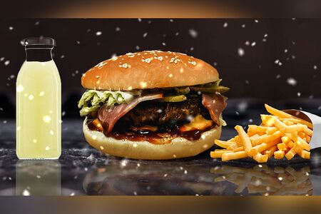 Новогодний бургер сет