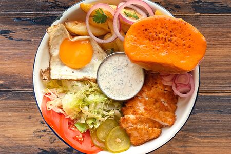 Ланч Тарелка с курицей