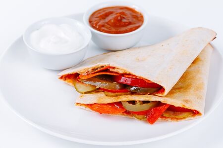 Кесадилья с курицей