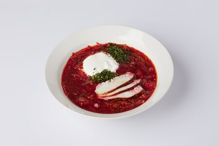 Борщ с курицей