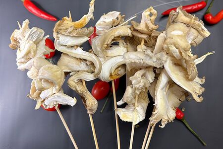 Мини-шашлычки с вешенками