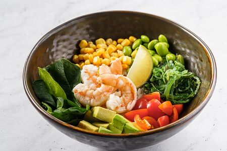 Поке с креветками