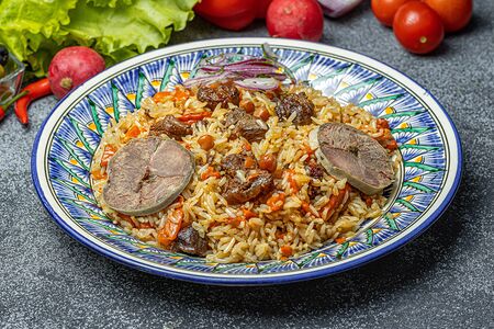 Плов ташкентский с кониной