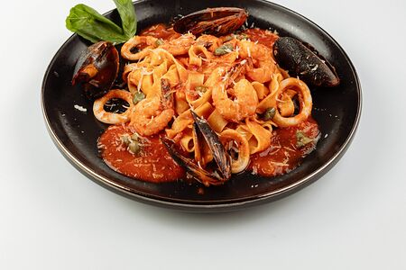 Лингвини с морепродуктами